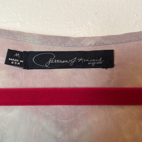 PATTERSON J KINCAID silk tie dye top Sz MED - Picture 4 of 7